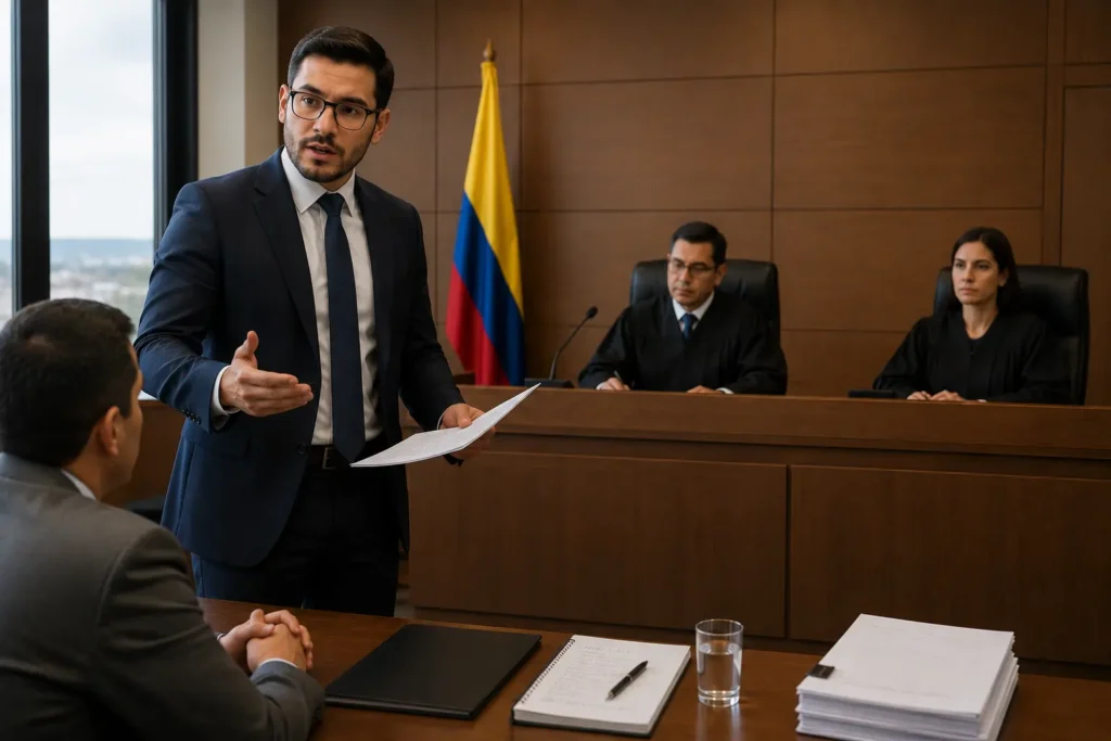 Abogado administrativo de ANUBI defendiendo cliente ante el Estado en Sogamoso
