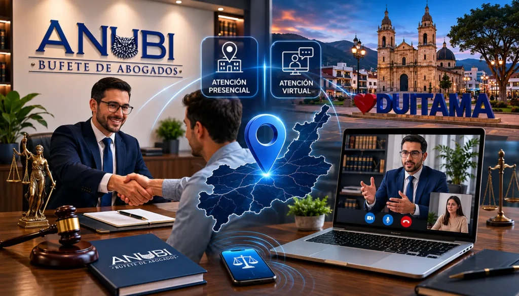 Abogados en Duitama, Boyacá · Bufete ANUBI con atención presencial y virtual