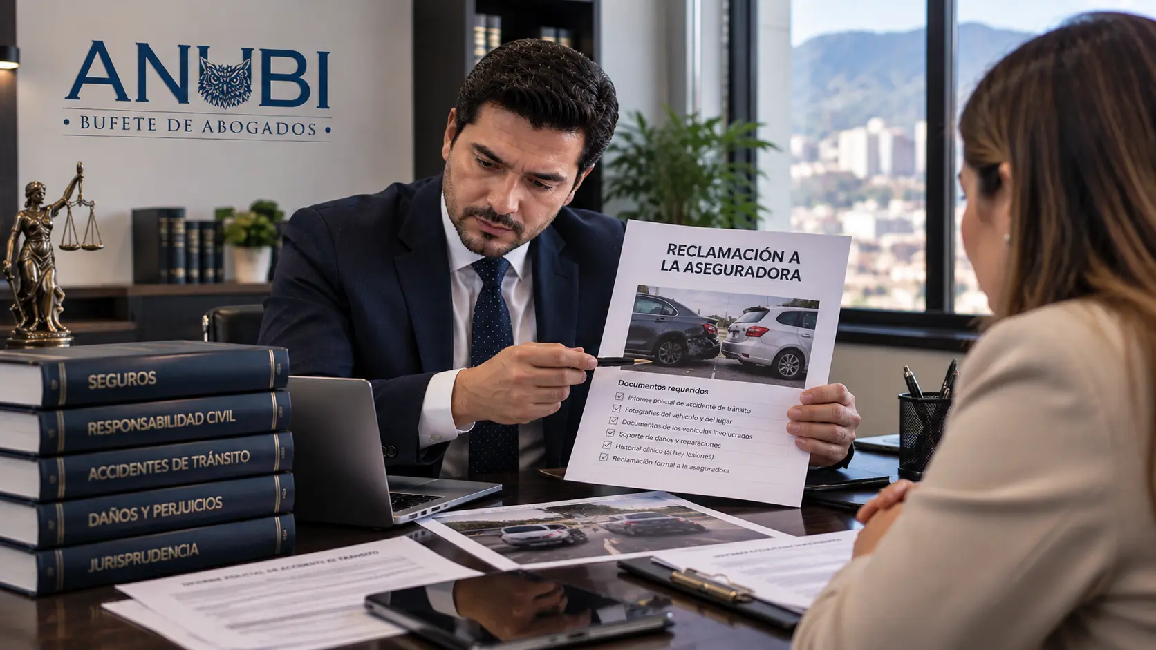 Reclamación a la aseguradora por accidente de tránsito en Colombia
